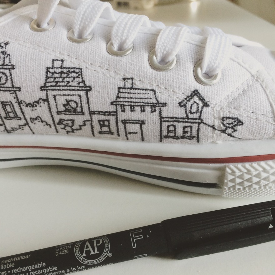 Converse – Drawing on sneakers